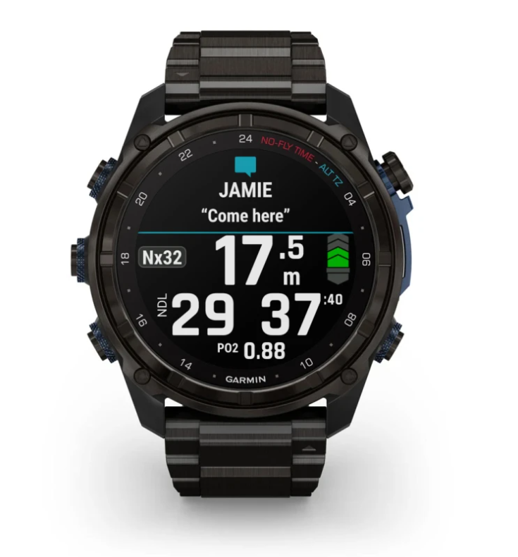 Garmin Descent™ Mk3i – 51 毫米碳灰色 DLC 钛 + Descent T2 收发器（可选）