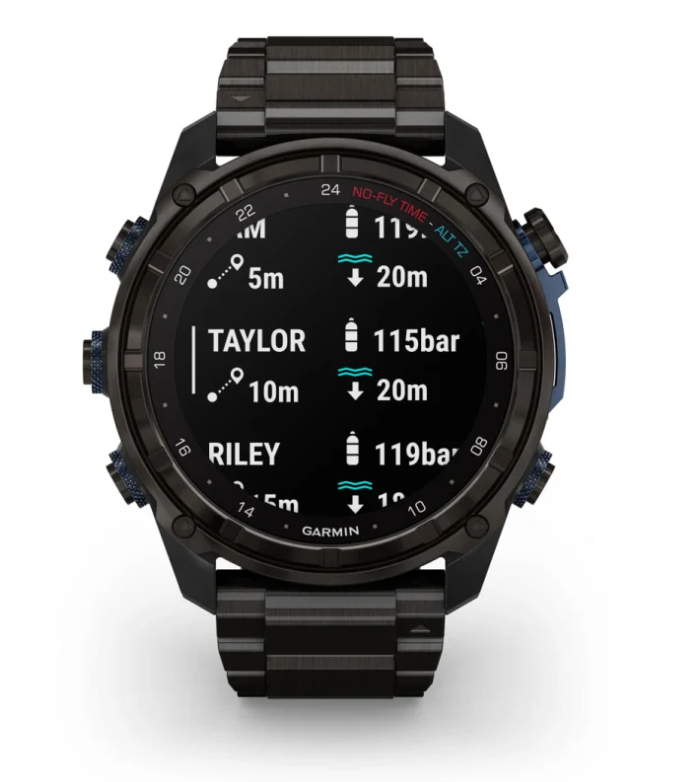 Garmin Descent™ Mk3i – 51 毫米碳灰色 DLC 钛 + Descent T2 收发器（可选）