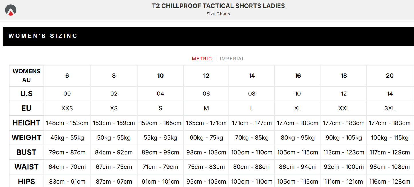 Sharkskin T2 Chillproof Tactical Shorts - Women