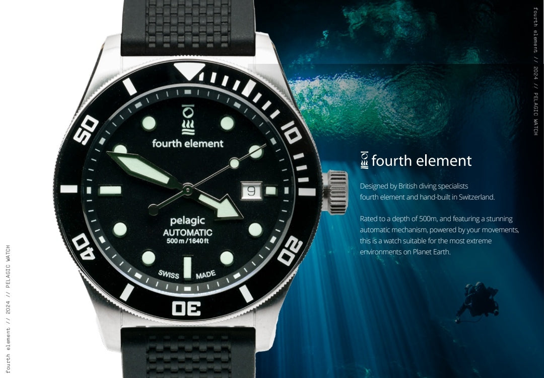 Fourth Element Pelagic 500m Dive Watch - Swiss Made Pre-order Only