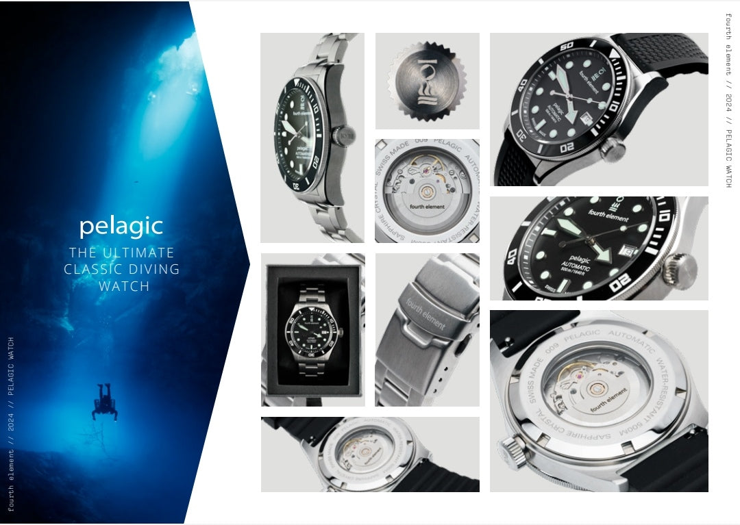 Fourth Element Pelagic 500m Dive Watch - Swiss Made Pre-order Only