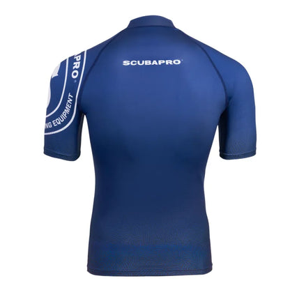 Scubapro Navy Blue T-Flex Short Sleeve Rash Guard UPF 50 – Men