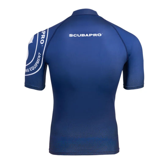 Scubapro Navy Blue T-Flex Short Sleeve Rash Guard UPF 50 – Men