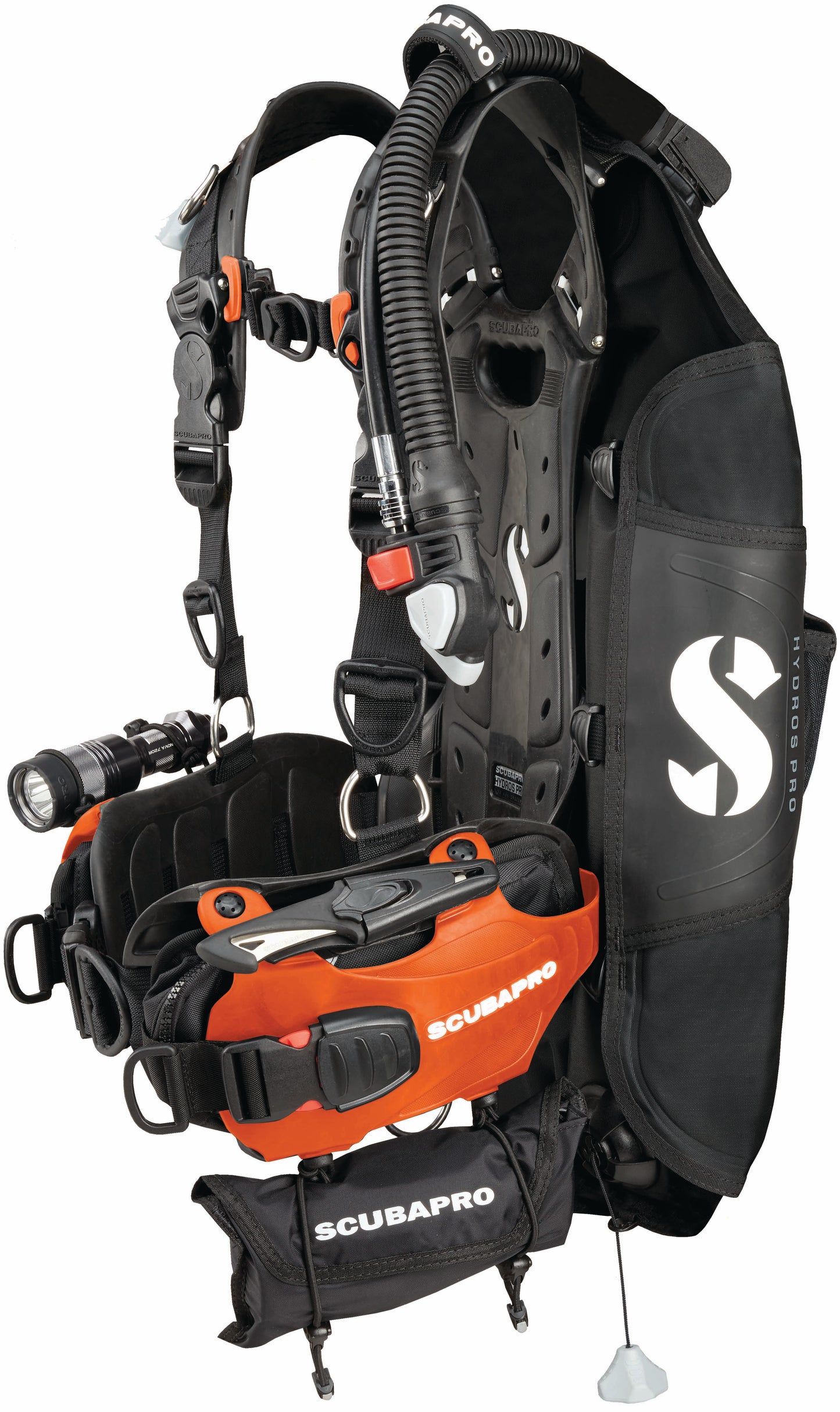 Full front profile of the Hydros Pro BCD with integrated weight system
