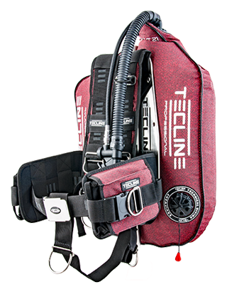 Tecline Peanut 21 Professional BC System (21kg/ 46lbs) - Red Kevlar Set Comfort - Weight 5.2kg