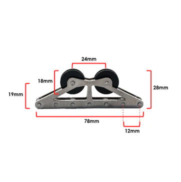 Hunt Master Speargun Parts - Stainless Steel Pulley - Double