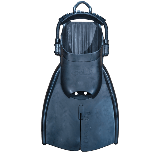 Apollo Bio Fins Ranger Stealth with Black Stainless Steel Spring Straps - Infinity DiveApollo Bio Fins Ranger Stealth with Black Stainless Steel Spring StrapsApollo