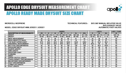 Apollo Edge 4mm Microcell Neoprene Drysuit - Infinity DiveApollo Edge 4mm Microcell Neoprene DrysuitApollo
