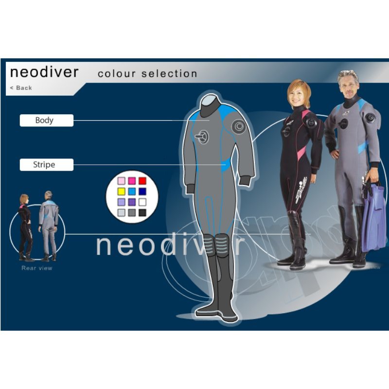 Apollo Neodiver 3.5mm Microcell Neoprene Drysuit - Customisable - Infinity DiveApollo Neodiver 3.5mm Microcell Neoprene Drysuit - CustomisableApollo