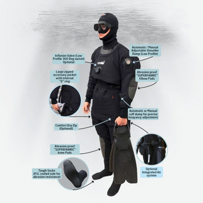 Apollo Pro - Teq Technical Diving Drysuit - Infinity DiveApollo Pro - Teq Technical Diving DrysuitApollo