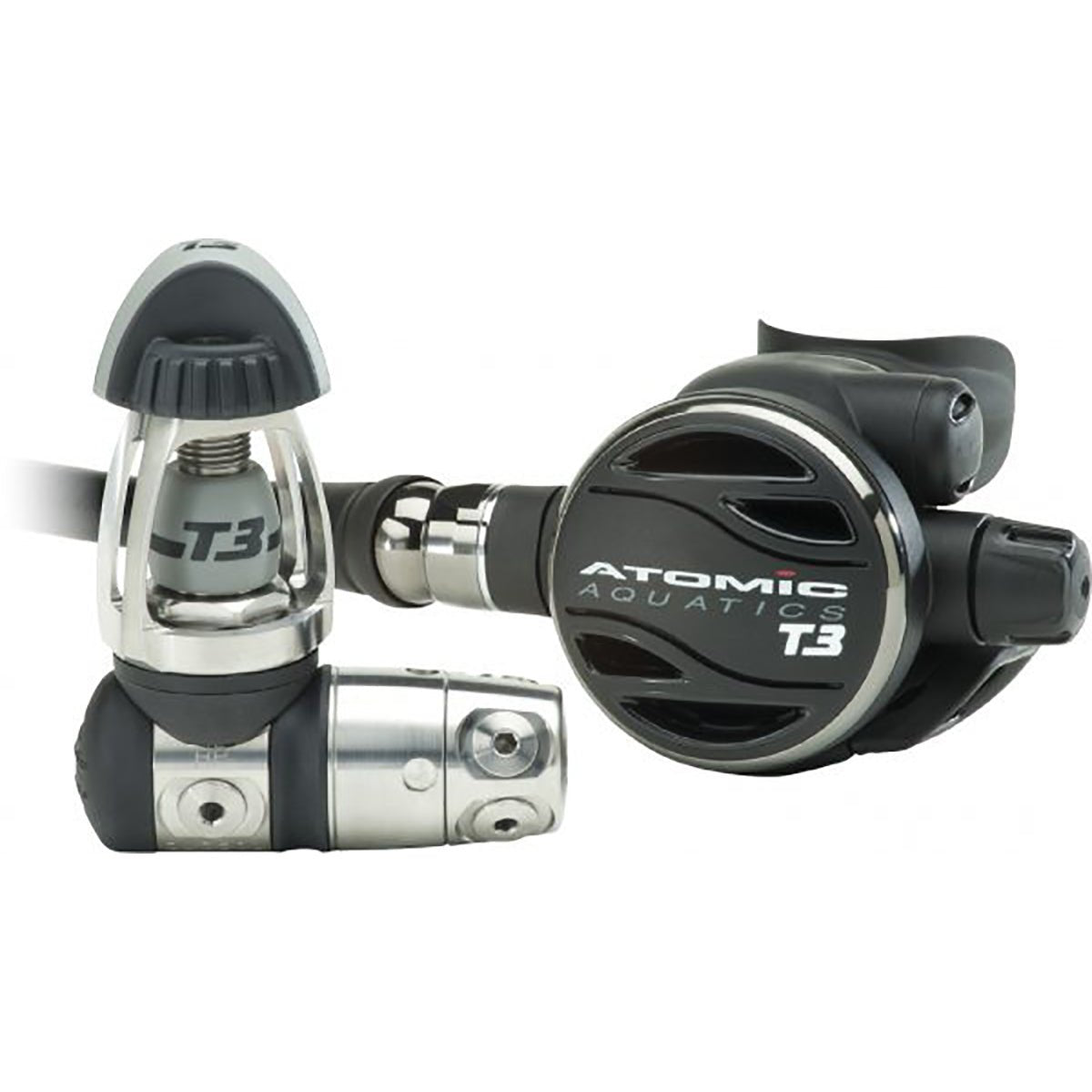 Atomic Aquatics Titanium T3 Regulator - Black - Infinity DiveAtomic Aquatics Titanium T3 Regulator - BlackAtomic Aquatics
