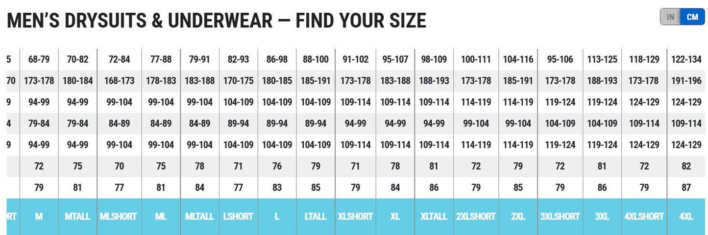 Bare Aqua-Trek Evo Drysuit Mens - Infinity DiveBare Aqua-Trek Evo Drysuit MensBare