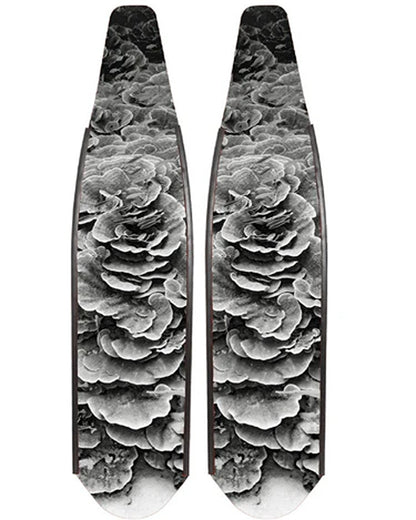 DiveR - Coral Black & White by Tiani Dun Free Diving Fin Blades