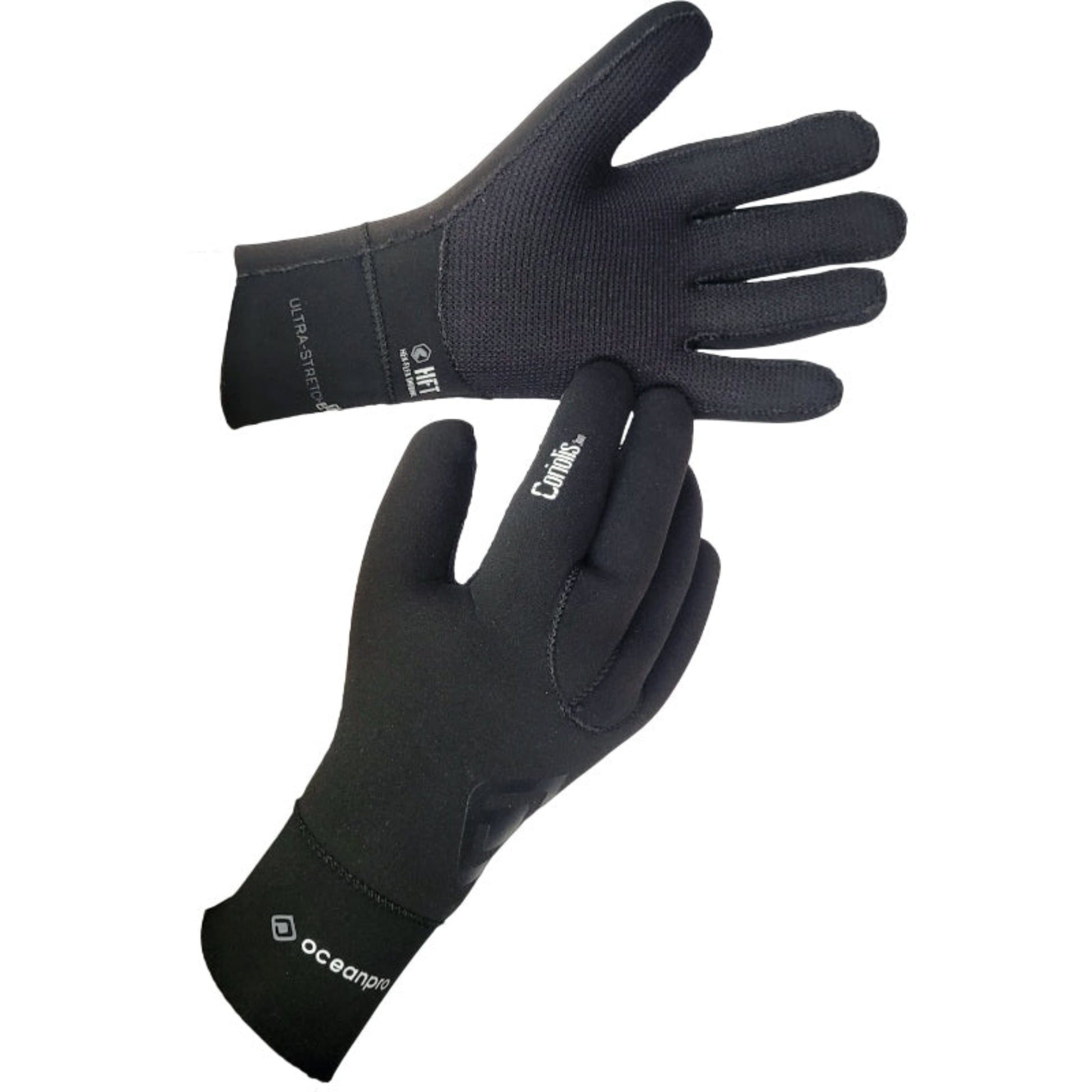 Oceanpro Coriolis 3mm neoprene dive gloves with Hex-Flex Thermal lining and Supratex palm.