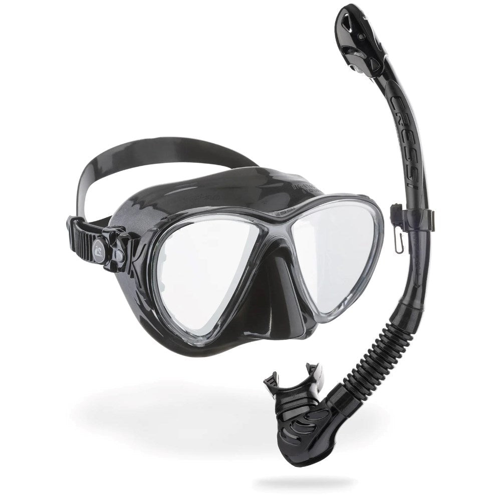 Cressi Big Eyes Evolution Mask with Alpha Ultra Dry Snorkel Set - Infinity DiveCressi Big Eyes Evolution Mask with Alpha Ultra Dry Snorkel SetCressi