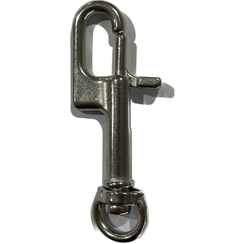 Cressi stainless steel Tec bolt snap with swivel for scuba diving equipment