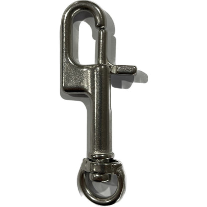 Cressi stainless steel Tec bolt snap with swivel for scuba diving equipment