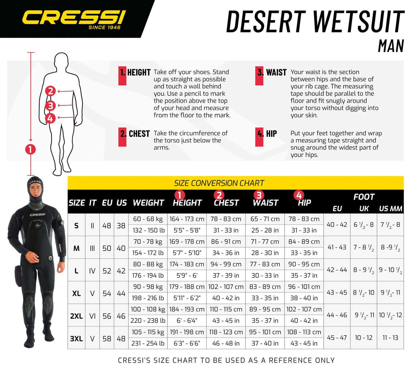 Cressi Desert Neoprene Drysuit - Men - Available on Request - Infinity DiveCressi Desert Neoprene Drysuit - Men - Available on RequestCressi