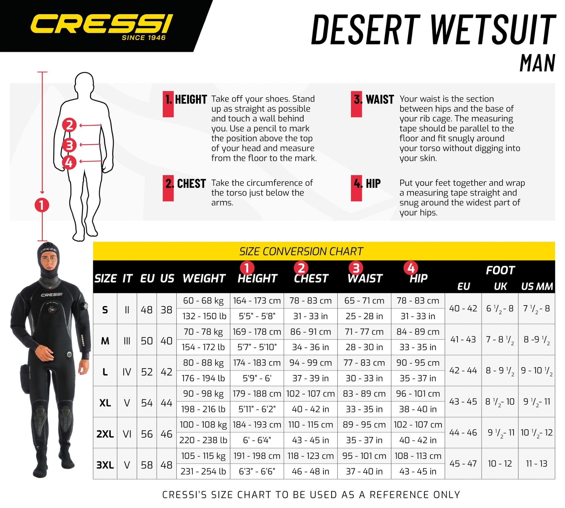Cressi Desert Neoprene Drysuit - Men - Available on Request - Infinity DiveCressi Desert Neoprene Drysuit - Men - Available on RequestCressi
