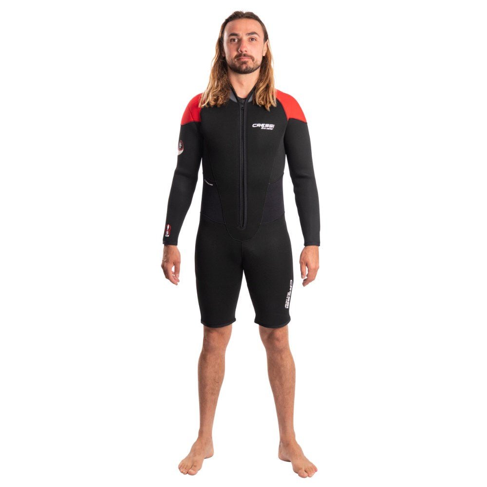 Cressi Endurance Long Sleeve Shorty Wetsuit 5mm - Men - Infinity DiveCressi Endurance Long Sleeve Shorty Wetsuit 5mm - MenCressi