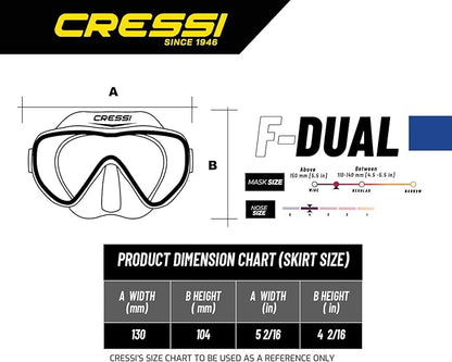 Cressi F - Dual Dive Mask - Infinity DiveCressi F - Dual Dive MaskCressi