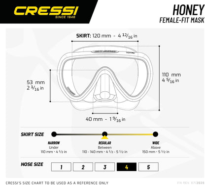 Cressi Honey Dive Mask - Infinity DiveCressi Honey Dive MaskCressi