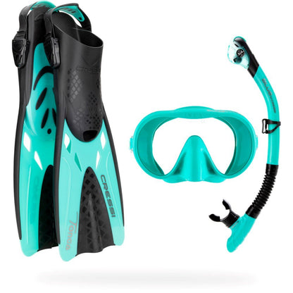 Cressi Musa Explorer Mask + Scilla Snorkel + Tonga Fins Set - Infinity DiveCressi Musa Explorer Mask + Scilla Snorkel + Tonga Fins SetCressi