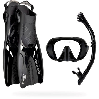 Cressi Musa Explorer Mask + Scilla Snorkel + Tonga Fins Set - Infinity DiveCressi Musa Explorer Mask + Scilla Snorkel + Tonga Fins SetCressi