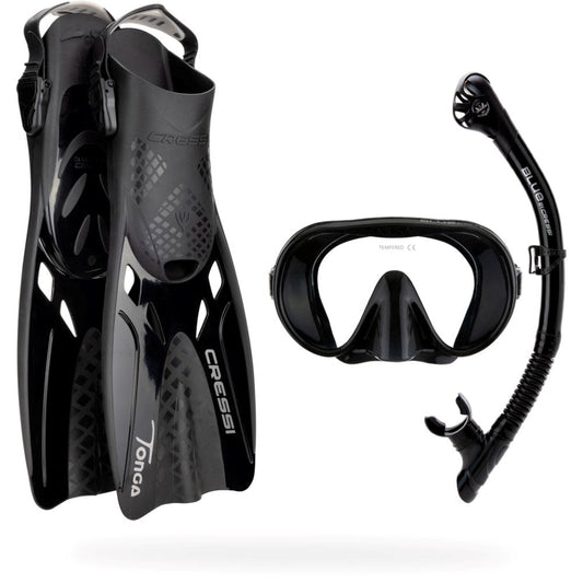 Cressi Musa Explorer Mask + Scilla Snorkel + Tonga Fins Set - Infinity DiveCressi Musa Explorer Mask + Scilla Snorkel + Tonga Fins SetCressi