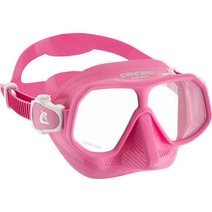 Cressi Rombo low-volume dual lens scuba diving mask with tempered glass lenses and silicone skirt