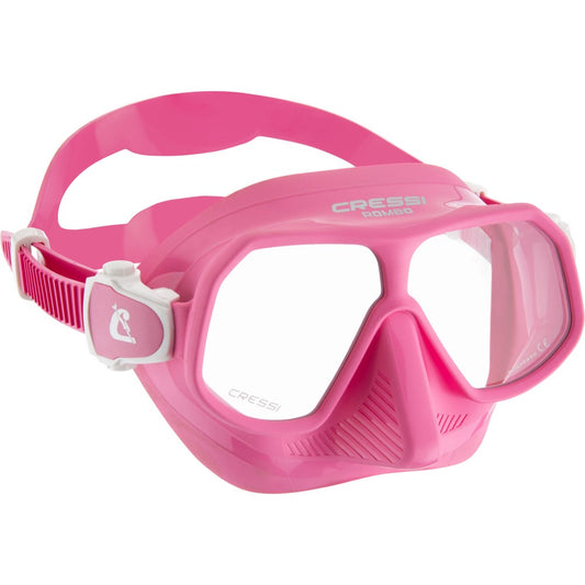 Cressi Rombo low-volume dual lens scuba diving mask with tempered glass lenses and silicone skirt