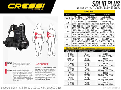 Cressi Solid Plus BCD - Infinity DiveCressi Solid Plus BCDCressi