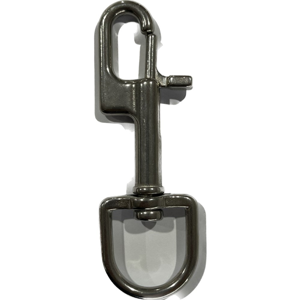 Cressi stainless steel Tec bolt snap with swivel for scuba diving equipment