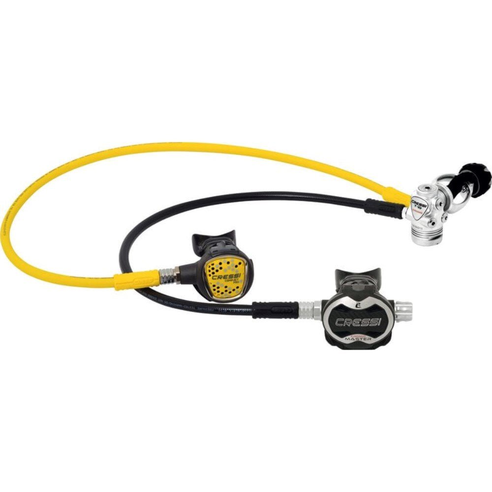 Cressi T10 SC 1st Stage + Cromo Master 2nd Stage + Compact Pro Octopus Regulator Set - Infinity DiveCressi T10 SC 1st Stage + Cromo Master 2nd Stage + Compact Pro Octopus Regulator SetCressi