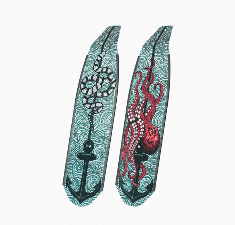 DiveR - Anchors by Nadia Dora Free Diving Fin Blades - Infinity DiveDiveR - Anchors by Nadia Dora Free Diving Fin BladesDiveR