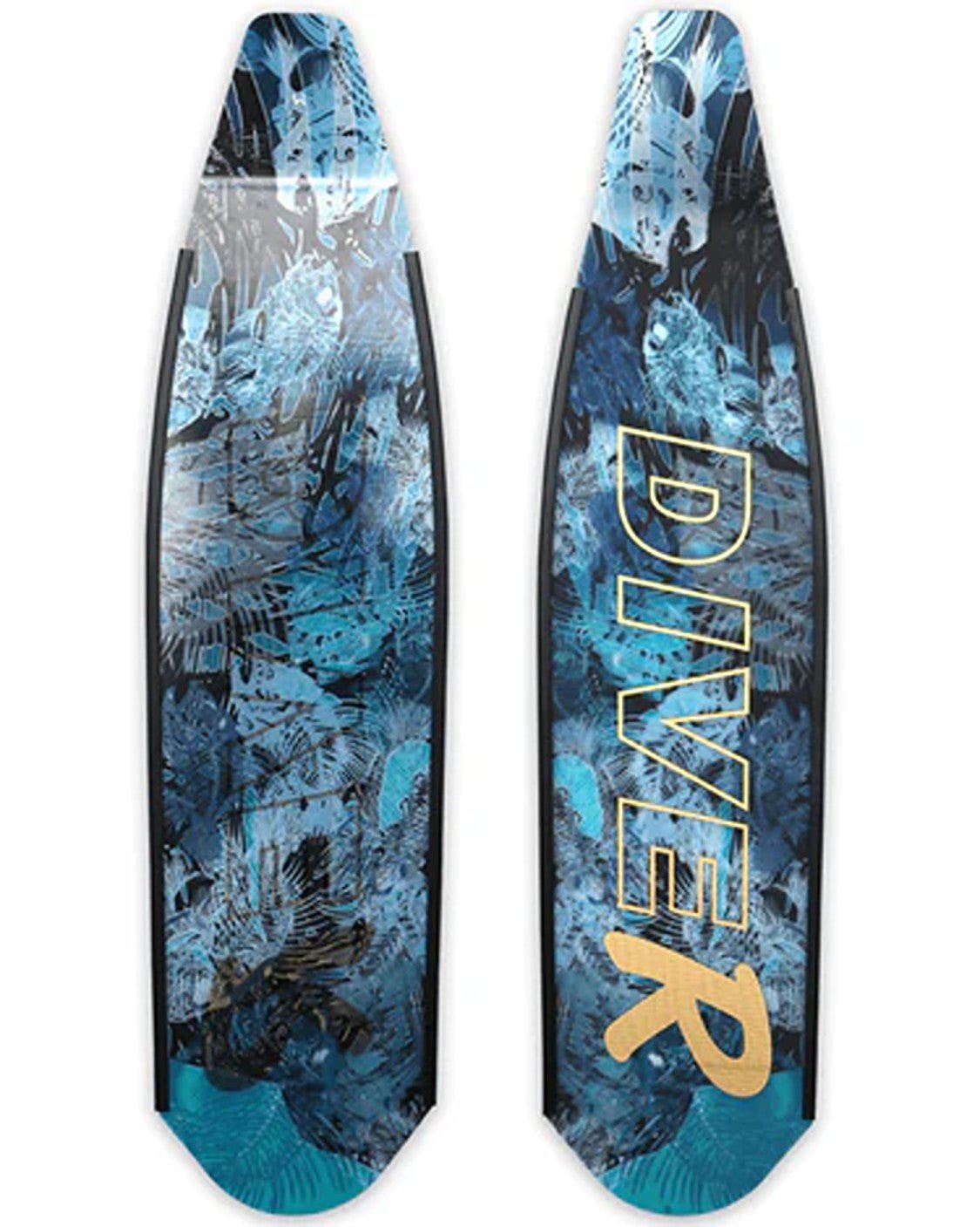 DiveR - Blue Bone by Naomi Gittoes Free Diving Fin Blades - Infinity DiveDiveR - Blue Bone by Naomi Gittoes Free Diving Fin BladesDiveR