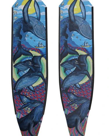 DiveR - Humpbacks by Naomi Gittoes Free Diving Fin Blades - Infinity DiveDiveR - Humpbacks by Naomi Gittoes Free Diving Fin BladesDiveR