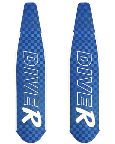 DiveR - HypeTex Blue Free Diving Fin Blades - Infinity DiveDiveR - HypeTex Blue Free Diving Fin BladesDiveR