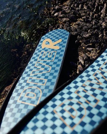 DiveR - HypeTex Blue Free Diving Fin Blades - Infinity DiveDiveR - HypeTex Blue Free Diving Fin BladesDiveR