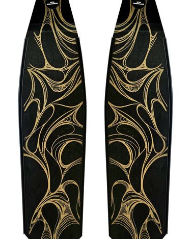 DiveR - It's Gold by Karin Studer Free Diving Fin Blades - Infinity DiveDiveR - It's Gold by Karin Studer Free Diving Fin BladesDiveR