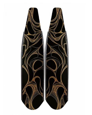 DiveR - It's Gold by Karin Studer Free Diving Fin Blades - Infinity DiveDiveR - It's Gold by Karin Studer Free Diving Fin BladesDiveR