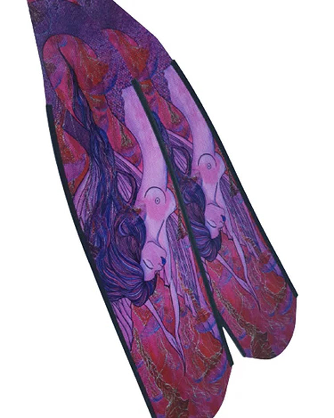 DiveR - Pink Mermaid by Naomi Gittoes Free Diving Fin Blades - Infinity DiveDiveR - Pink Mermaid by Naomi Gittoes Free Diving Fin BladesDiveR