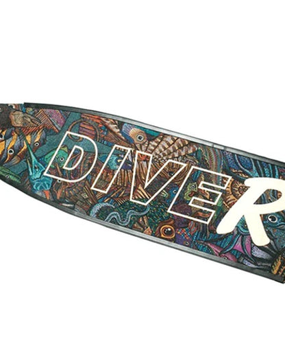 DiveR - Reef Life by Naomi Gittoes Free Diving Fin Blades - Infinity DiveDiveR - Reef Life by Naomi Gittoes Free Diving Fin BladesDiveR