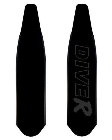 DiveR - Stealth Black Free Diving Fin Blades - Infinity DiveDiveR - Stealth Black Free Diving Fin BladesDiveR