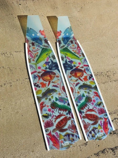 Divermon Tropical Dream Free Diving Fins - Infinity DiveDivermon Tropical Dream Free Diving FinsDivermon