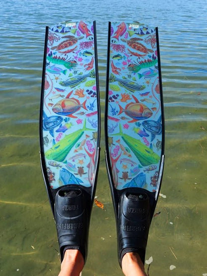 Divermon Tropical Dream Free Diving Fins - Infinity DiveDivermon Tropical Dream Free Diving FinsDivermon