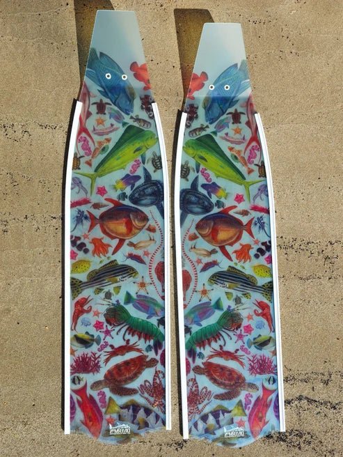 Divermon Tropical Dream Free Diving Fins - Infinity DiveDivermon Tropical Dream Free Diving FinsDivermon