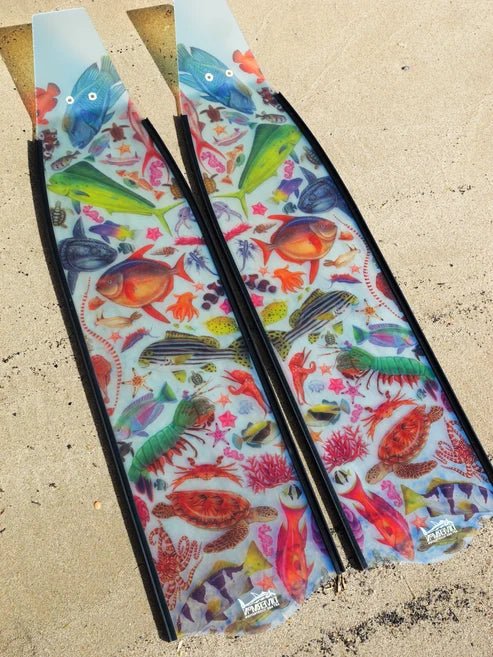 Divermon Tropical Dream Free Diving Fins - Infinity DiveDivermon Tropical Dream Free Diving FinsDivermon