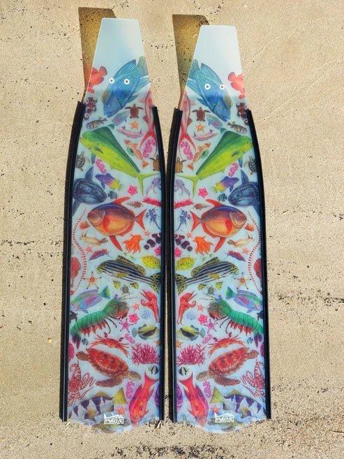 Divermon Tropical Dream Free Diving Fins - Infinity DiveDivermon Tropical Dream Free Diving FinsDivermon