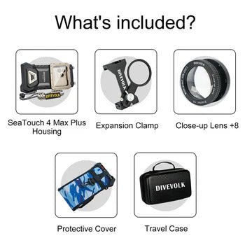 Divevolk SeaTouch 4 Max or 4 Max Plus Touchscreen Underwater Housing - Infinity DiveDivevolk SeaTouch 4 Max or 4 Max Plus Touchscreen Underwater HousingDivevolk